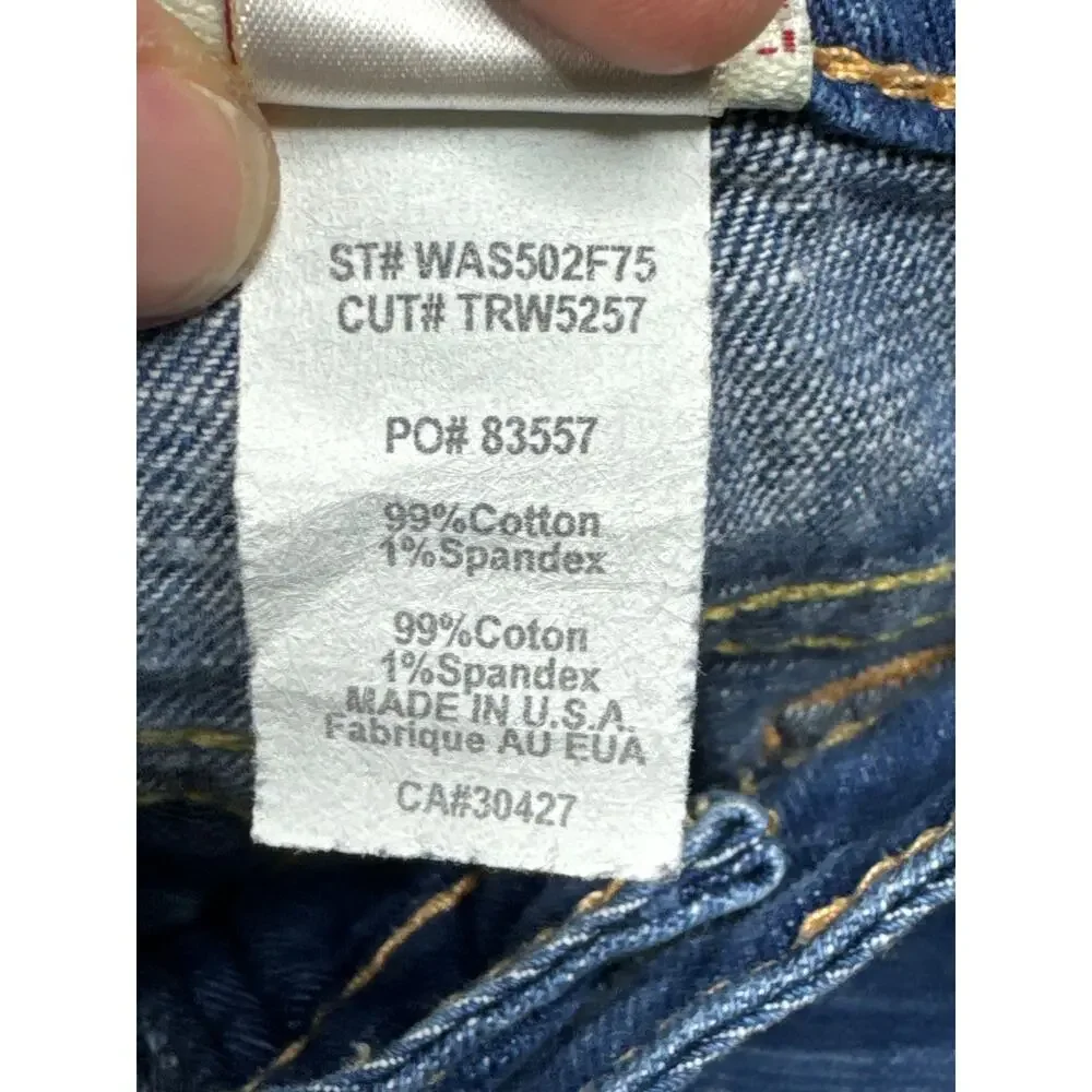 True Religion Women's Low Rise Bootcut Blue Denim Jeans - Size 31 (33x31) - Picture 7 of 7